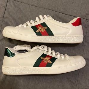 GUCCI BEE EMBROIDERED SNEAKERS MENS 7.5 WOMENS 6